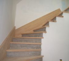 Lors des prises de mesures de l'escalier ! ça donne un avant gout ! lol