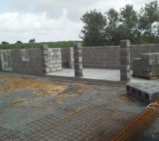 Montage des parpaings