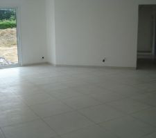 Carrelage s&eacute;jour, salon, cuisine, couloir, WC
Mod&egrave;le : Armonie Arte Casa Vertigo Bianco 60*60