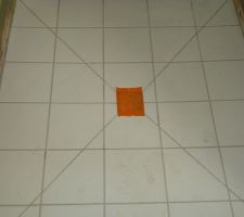 Carrelage douche
mod&egrave;le : Cinca drop gris 20*20