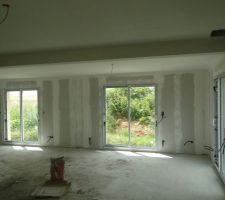Bandes placo salle