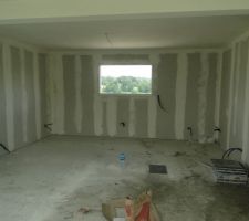 Bandes placo salon
