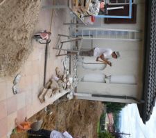 2è ouverture faite en enlevant le béton mais pas la brique et l'isolant !!