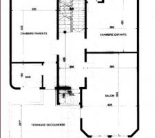 Cette photo représente le plan du 1etage.Tous les commentaires et critiques sont les bienvenues.