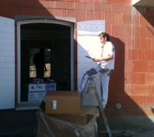 Monsieur Pico le peintre en action