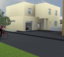 Coté rue.
Voici ce que pourrait être notre maison dans l'hypotèse où nous arriverions à reserver le terrains que nous souhaitons acquérir... verdict fin octobre/début novembre....
Plus de vue sur http://www.maisoncc.fr/