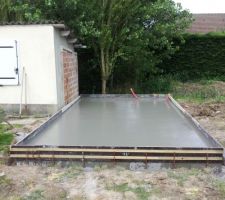 La dalle de l'atelier