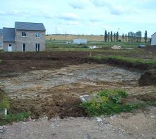 Enfin le debut de la construction. Le terrassement vient de commencer.