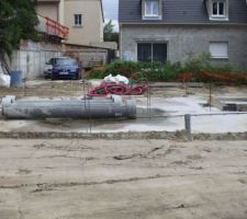 Le terrain après remblaiement