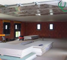 Début pose faux plafond