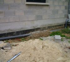 Enfuissement des gouttières en PVC