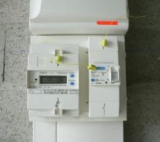 Compteur posé...youpi on a le courant