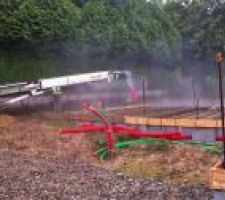 Coulage de la dalle ( 3 toupies )