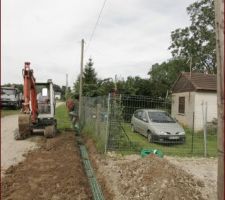 Grillage sur le fourreau PTT