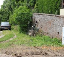 Une fois la haie arrach&eacute;, c'est tout de suite plus facile de rentrer sur le terrain!