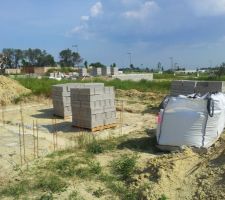 Livraison des Agglos B&eacute;ton