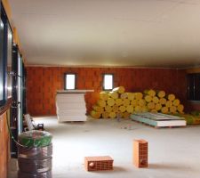 Faux plafond coté chambres terminé