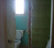 Ouverture mur porteur salle de bain