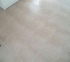 Le carrelage une fois lav&eacute;!