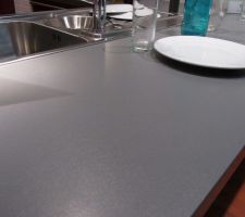Plan de travail gris