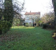 Notre terrain de 520m2 (dont 100m2 de couloir)