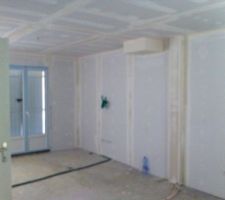 Bandes réalisées sur le placo
