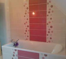 Faîence baignoire finie