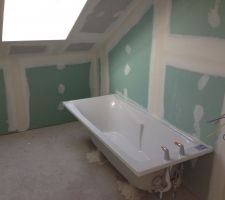 Sdb avec la baignoire...