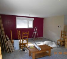 Couleur taupe et framboise