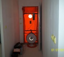 Test d'etancheit&eacute; de la maison pour l'obtention du label bbc