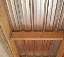 Fin de la toiture du garage