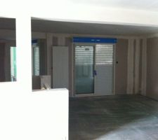 Chape de finition sejour...