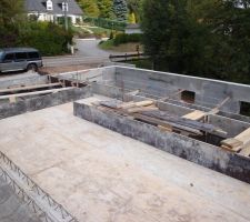 Coffrage balcon pour le vide et l escalier