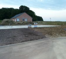 Etat du chantier à la fin de la dalle