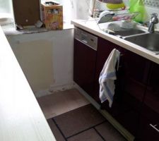 Radiateur supprim&eacute; ET Lave-Vaisselle install&eacute; !!! :)