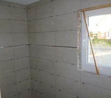 Salle d'eau du RDC carrel&eacute;e