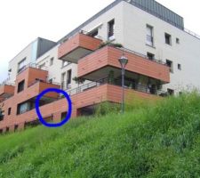 Façade sud, situation du problème d'affaissement