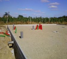 Pr&eacute;paration avant la dalle.