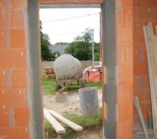 Bandes de redressement et seuil de la porte d'entrée