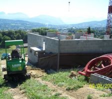 Debut du remise en place des terres.