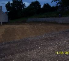 Voila,une partie des terres a &eacute;t&eacute; remise a ca place.