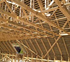 Charpente vu de l'int&eacute;rieure