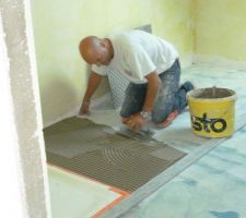 Le carrelaur en action