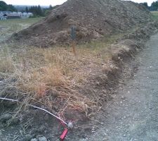 Coin avant droit du terrain