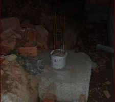 Fondations du pilier ext&eacute;rieur