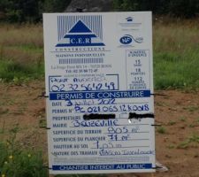 Le permis de construire sur notre terrain