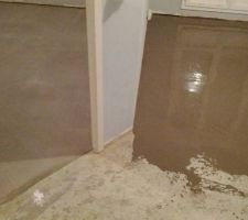 On voie la diff&eacute;rence entre le c&ocirc;t&eacute; gauche qui s&egrave;che tranquillement et le droit tout juste commenc&eacute;