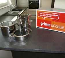 Batterie de casseroles Berghoff reçue en cadeau de la part du cuisiniste