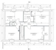 Plan d'étage (Modification création de placard dans les chambres 1