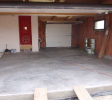 Le garage, après la dalle !